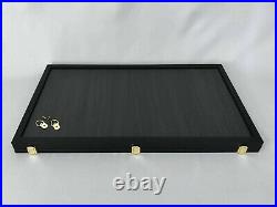 Display Case made of wood frame 16282/museum glass/ foam rubber memory