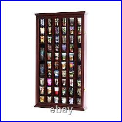 DisplayGifts Solid Wood Shot Glass Shooter Display Case Holder Cabinet Wall R