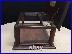 Early Boston Garter Department Store Point of Purchase Wood & Glass Display Case