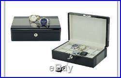 Elegant Watch Jewelry Display Storage Holder Case Glass Box Organizer Gift 4te