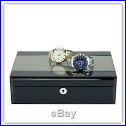 Elegant Watch Jewelry Display Storage Holder Case Glass Box Organizer Gift 4te