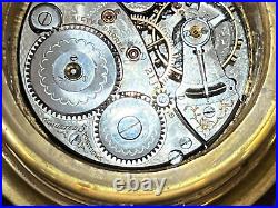 Elgin Mahogany Cased Gimballed Ship's Chronometer 21 Jewels Key for Case Lock