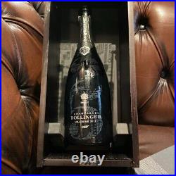 Empty Bottle + Case Bollinger james Bond 007 2011 Champagne With Catalog