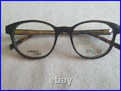 Exalto carbon / wood glasses frames. 12M081. New with case