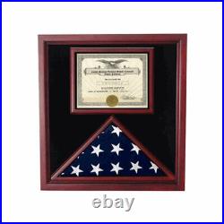 Extra Large Award and Flag Display Case for 5'x8' flag