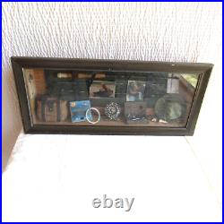 Fishing History Museum 27x12x 5 Display Case Shadow Box Diorama Bass Trout Fly