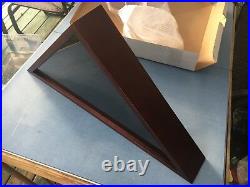 Flag Case Shadowbox Wood & Glass Display Case 26 3/8 W X 13 3/8 T X 3 3/8 D