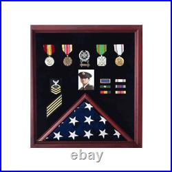 Flag Photo and Badge Display Case