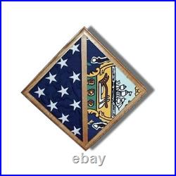 Flag Wall Mounted box Fit Burial flag Case