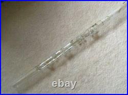 Flute Hall Crystal Glass Wood Case Inline White Lily D tone 0301 Made in USA