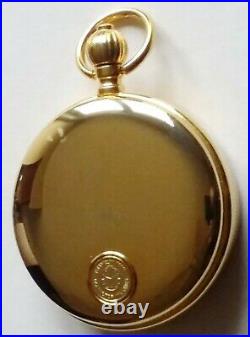 Franklin Mint 1921 Morgan Silver Dollar Pocket Watch w Glass & Cherry Wood Case
