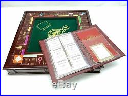 Franklin Mint Monopoly Collectors Edition Wooden Case Rare Glass Top 24ct Gold