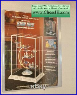 Franklin Mint Star Trek 3d Chess Wood Base for Optional Glass Display Case