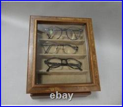 Frontgate Agresti Italy Briarwood Eyeglasses/Sunglasses Glass Top Display Box