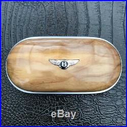 Genuine Bentley Glasses Sunglasses Case Ash Chestnut Maple Oak Wood Console