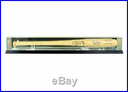 Glass Baseball Bat Display Case Uv Protection Black Wood And Mirror Back