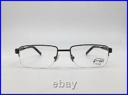 Glasses Frame Flair 409 833 half Rim Braun Wood Look Titanium Size L + Case