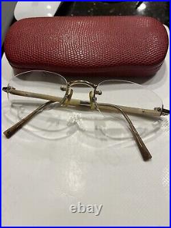 Gold And Wood Paris Glasses Horn With Case. Dm Offers