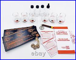 Great Whiskey Challenge Wood Travel Case Blind Taste Test Game Spirits Bourbon