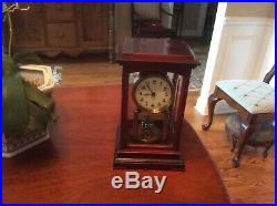 Gustav Becker 400 Day Anniversary clock Wood Case Beveled Glass 1900s