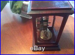 Gustav Becker 400 Day Anniversary clock Wood Case Beveled Glass 1900s
