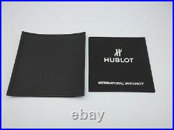 HUBLOT Watch Box Case Black Genuine Empty Unused with Accessories Gift New JPN