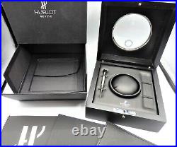 HUBLOT Watch With Box Case Black Genuine Empty with Accessories Booklet Gift Rare