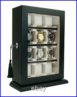 Hand Made Watch Jewelry Display Storage Holder Case Glass Box Organizer Gift 56c