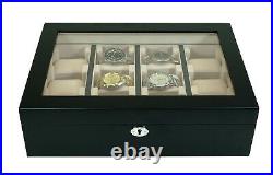 Hand Made Watch Jewelry Display Storage Holder Case Glass Box Organizer Gift 56c