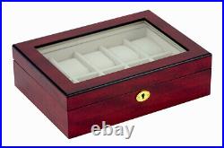 Hand Made Watch Jewelry Display Storage Holder Case Glass Box Organizer Gift 58c