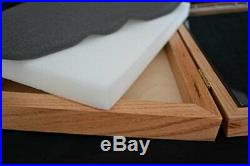Handmade Display Case Oak 2x18x24 Two Timbers Wood Box Glass Top, Arrowheads