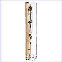 Handmade Wooden Carved Rose In Glass Case Lime-tree Wood Cool Gift Home Decor