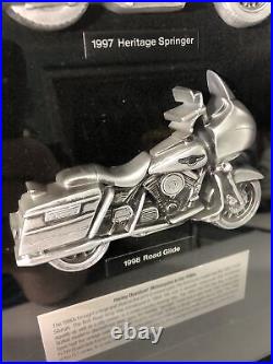Harley-Davidson 3D Store Display-Wood & Glass Motorcycles In The 1990's- 25x12