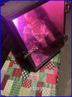 Haunted Raggedy Ann, Plexiglass, Wooden Box For Display N Safety Concerns