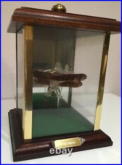 Heritage Models Tigermoth Glass Sculpture Model In Glass & Wood Display Case
