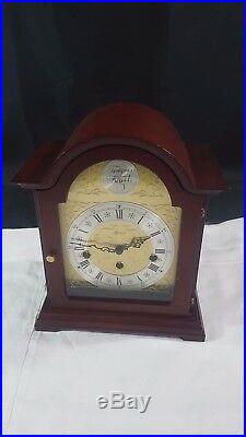 Hermle of Germany Wind-up Mantle Clock Wood Case Quarter Chiming Hour Striking