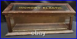 Hickory Elastic Counter Top Wood & Glass Display case by Stein & Co NY Chicago