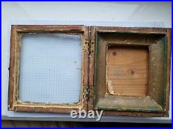 Icon case, material wood, glass. Size 16.5 15 4.5, frame inside 14.5133