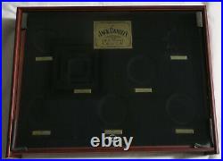 Jack Daniel's Gold Medal Wood Display Shadow Box Glass Topped Case withNO Medals