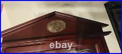Jack Daniels Old No. 7 Whiskey Wood Display Shelf Cabinet Only Glass Front Case