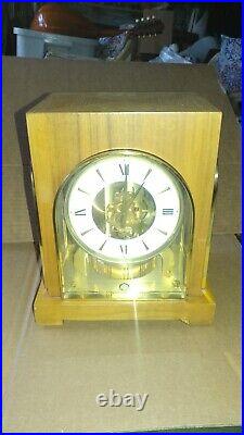 Jaeger Le Coultre Atmos Gruen Guild Cosmo Wood-Case Arched Glass Clock