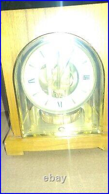 Jaeger Le Coultre Atmos Gruen Guild Cosmo Wood-Case Arched Glass Clock