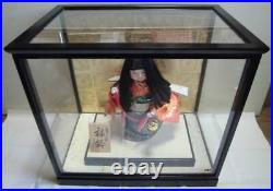 Japanese Miyuki Doll Fukurin Yoshimitsu Made Specially Selected Wood Glass Case