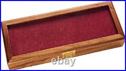 Ka-Bar Walnut Wood Display Case Plain Glass Furniture Grade 1437