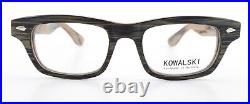 Kowalski Glasses Spectacles Model KB/03 48-19 148 Acetate Brown Stripes Wood