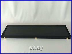 Long Display Case made of wood frame 10422/museum glass/foam rubber memory