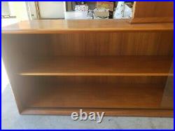 MCM Dyrlund Smith Display Case with Glass Sliding Doors Shelves