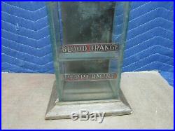 Mansfield Gum Display Showcase Case Glass with Wood base Pepsin Gum Vintage