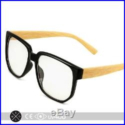 Maple Wood Print Glasses Hipster Indie Fashion Clear Lens Frames Free Case S235
