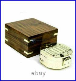 Maritime Compass With Decorative Wooden Box Nautical marine Compass set of 50